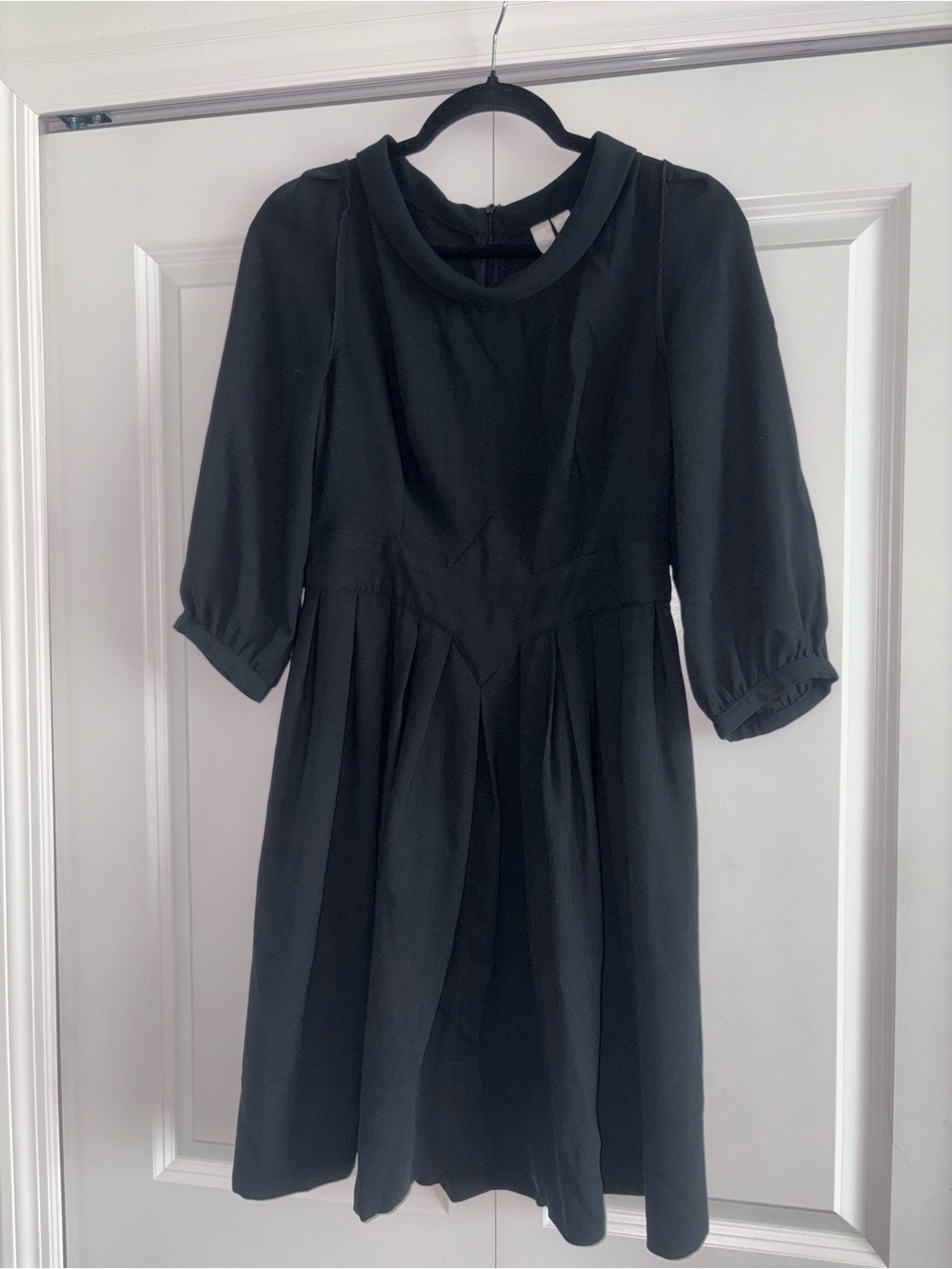 Go International Classic Black Pleated Dress Size 7